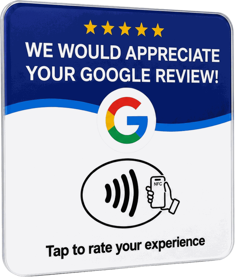 Five Star Plaques NFC Google review plaque